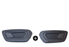 Left & Right Fog Light Cover Bezel Black Plastic For Ford Transit 2019 onwards