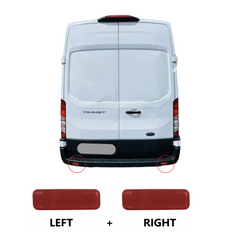REAR LEFT + RIGHT BUMPER REFLECTOR FOR FORD TRANSIT MK8 BK21515C0AA 2014 ONWARDS
