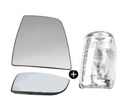 Ford Transit Mk8 2014 ONWARDS Front Driver  Side Right side   UPPER,LOWER GLASS &NDICATOR LENS